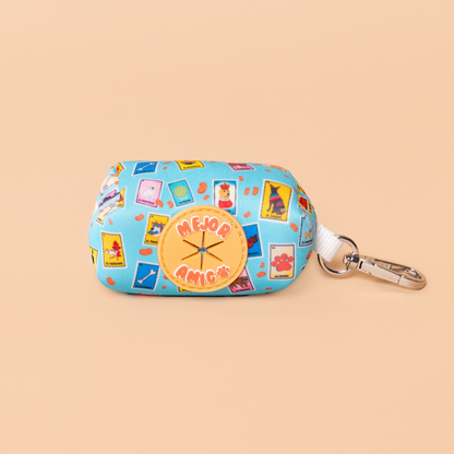 Dog Lotería Poop Bag Pouch