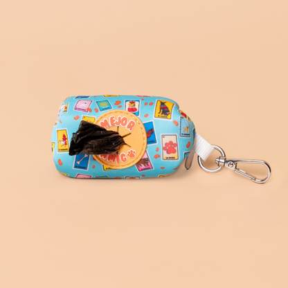 Dog Lotería Poop Bag Pouch
